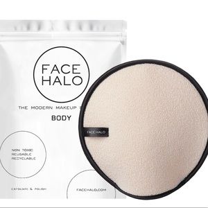 Face Halo BODY mitt exfoliates and polishes NEW